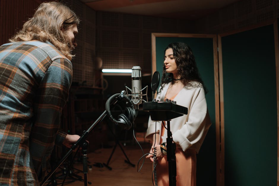 music studio recording