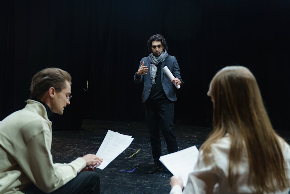 actors rehearsal