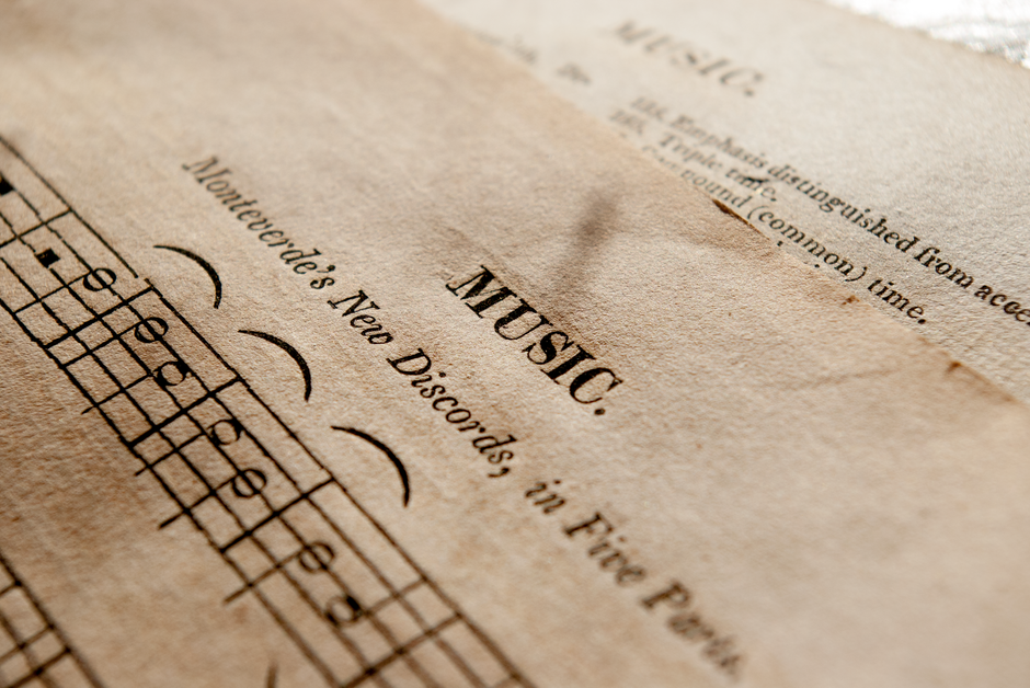 music sheet old
