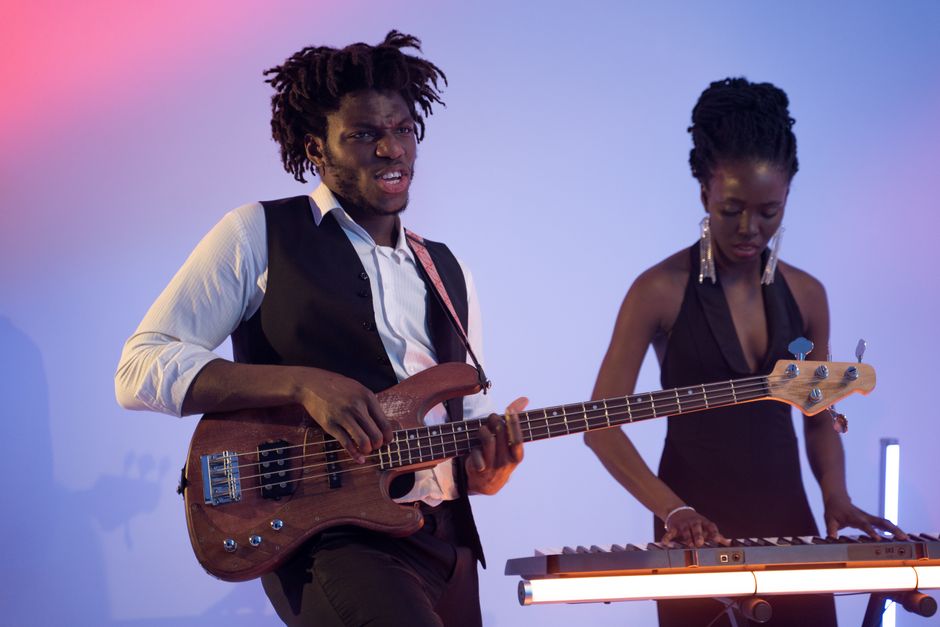 musician guitar performing