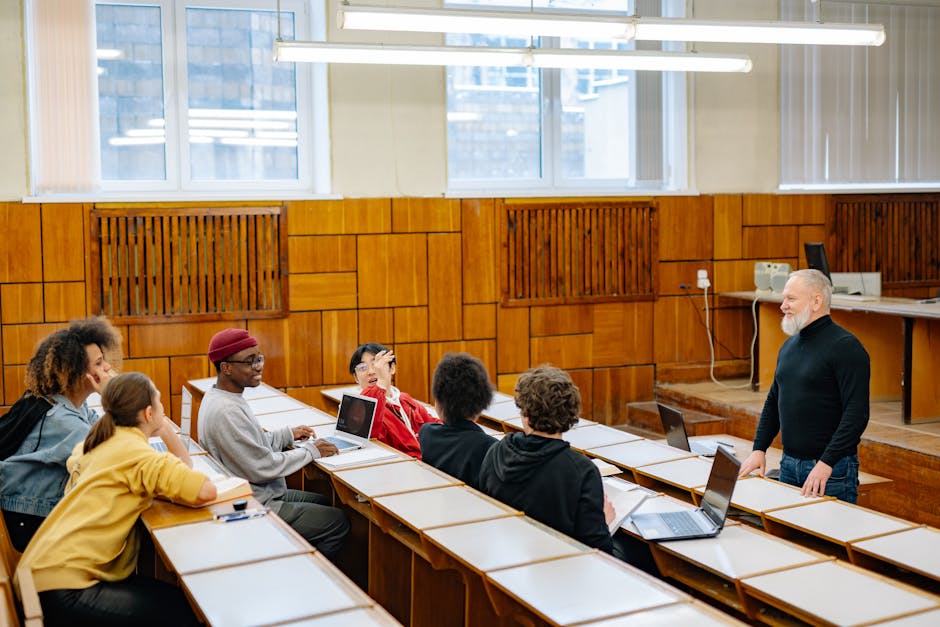 professor classroom lecture