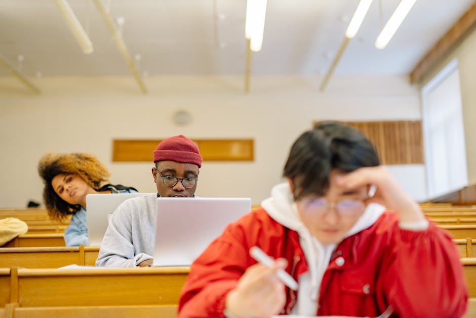 student laptop classroom focus