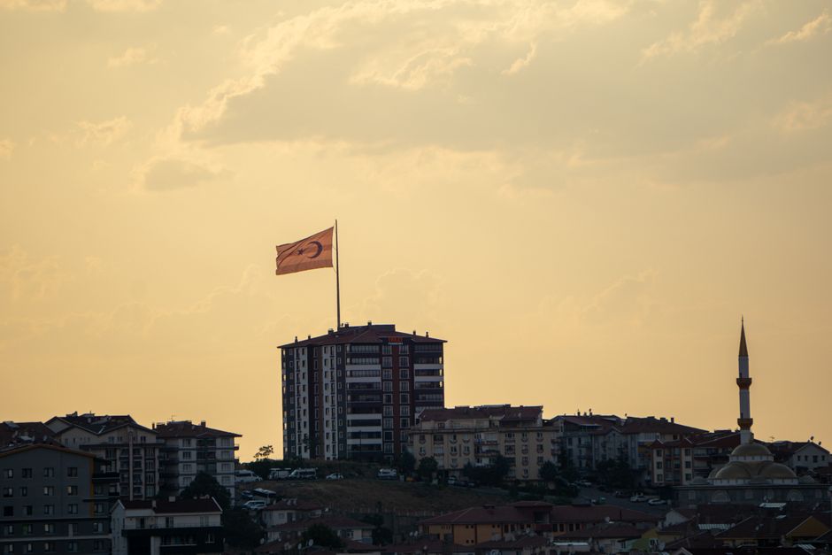 turkish flag building
