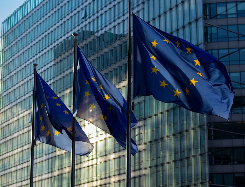 european commission flags