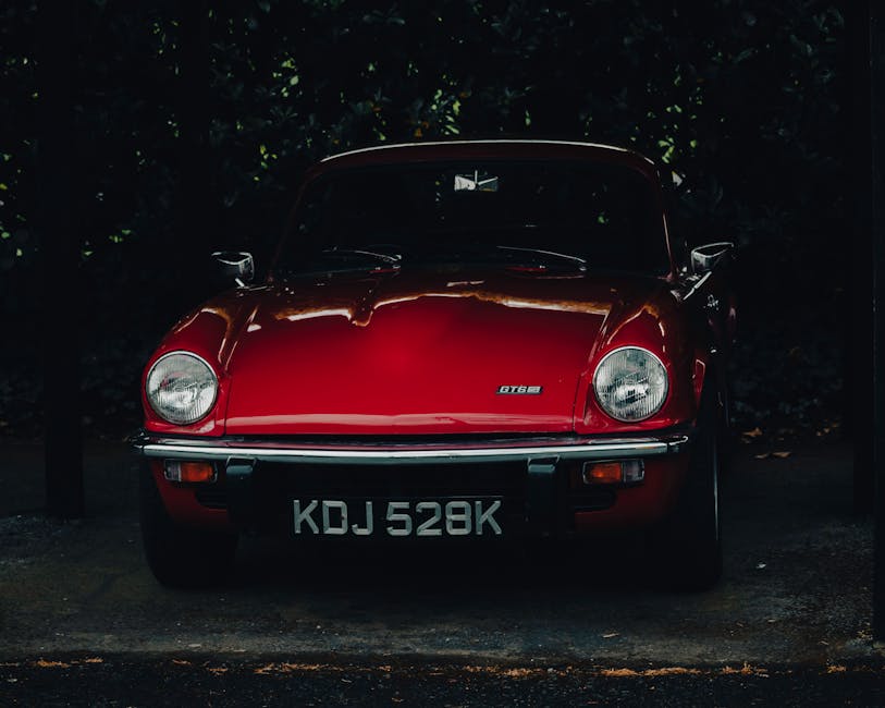 british sports car red