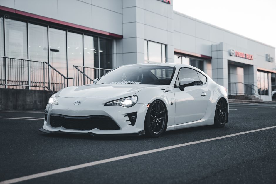 automotive showroom evening