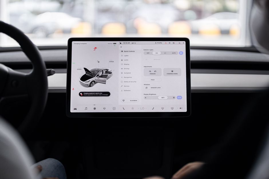 electric car dashboard