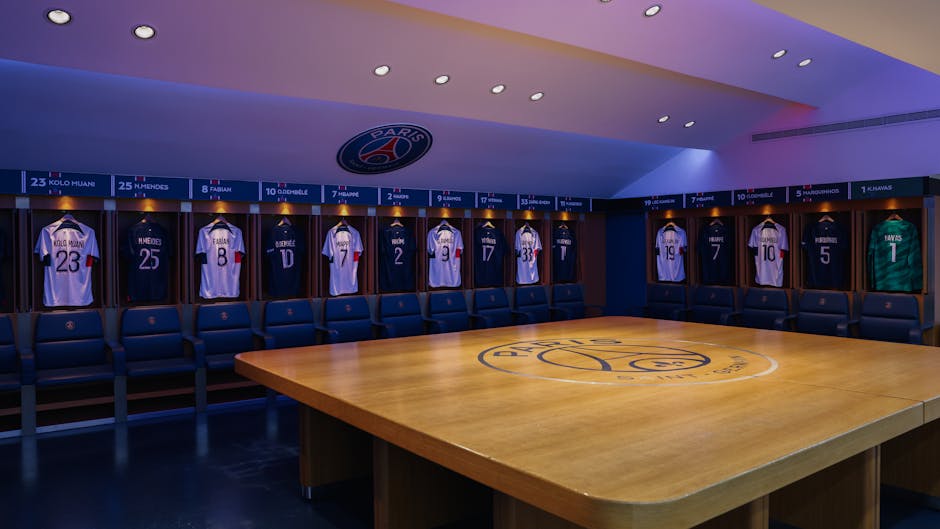 professional locker room