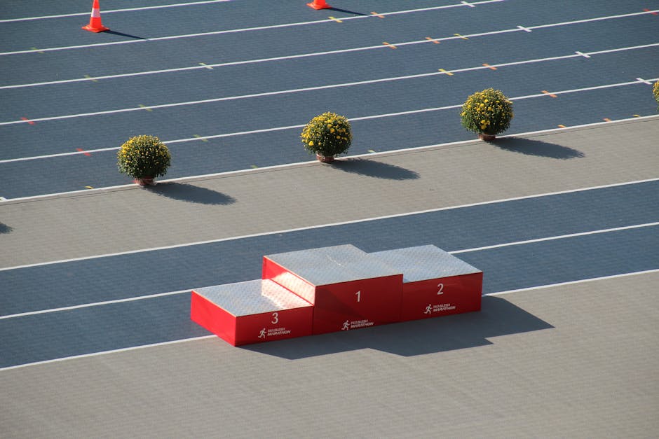 athlete podium medal