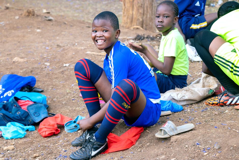 young soccer kids