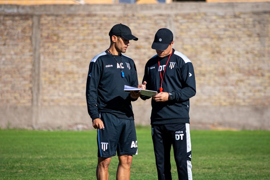 soccer field coach