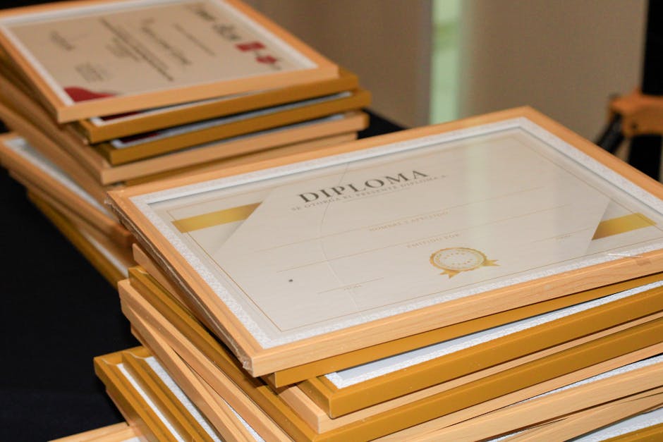 certificate diploma