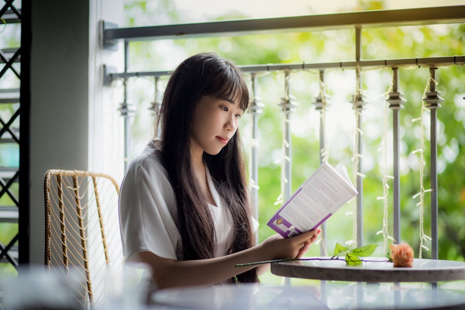 reading book