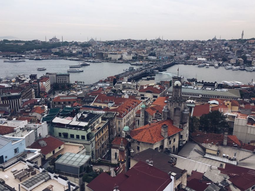 istanbul skyline aerial