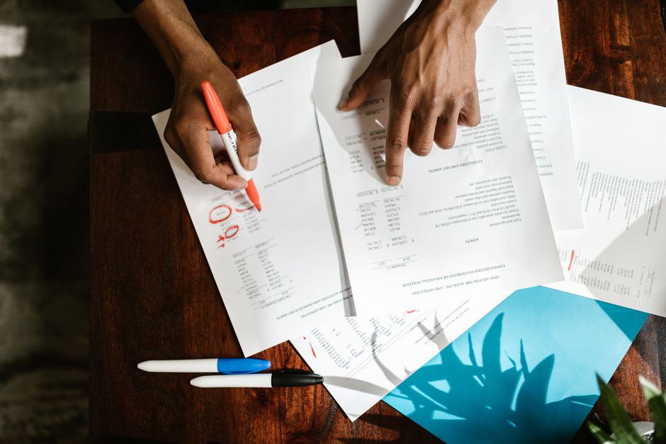 paperwork desk