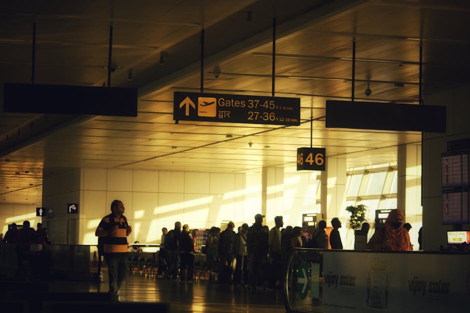 airport boarding gate departure